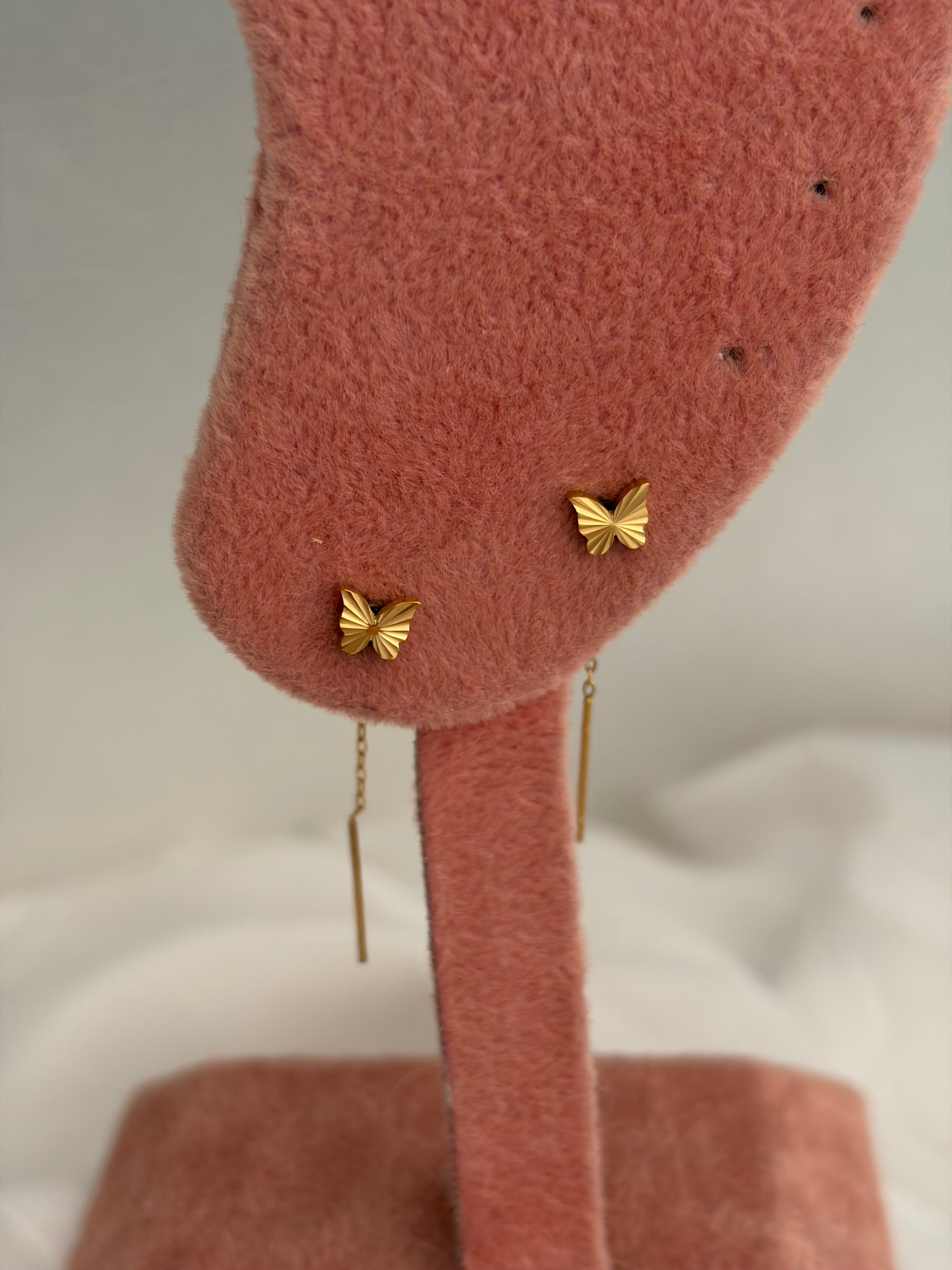 Butterfly thread earring