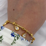 Drop charm bracelet