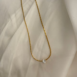 Dainty promise necklace