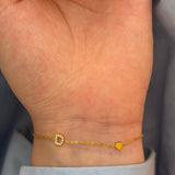 Minimal initial bracelet