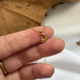 Dainty moon necklace