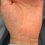 Minimal initial bracelet