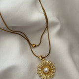 Sun layered necklace