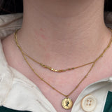 Coin layered necklace