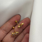 Flower stud (ball back)