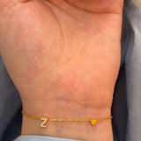 Minimal initial bracelet