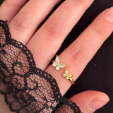 Double Butterfly ring