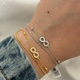 Infinity layered bracelet