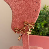 Star bow earring