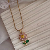 Sunflower necklace