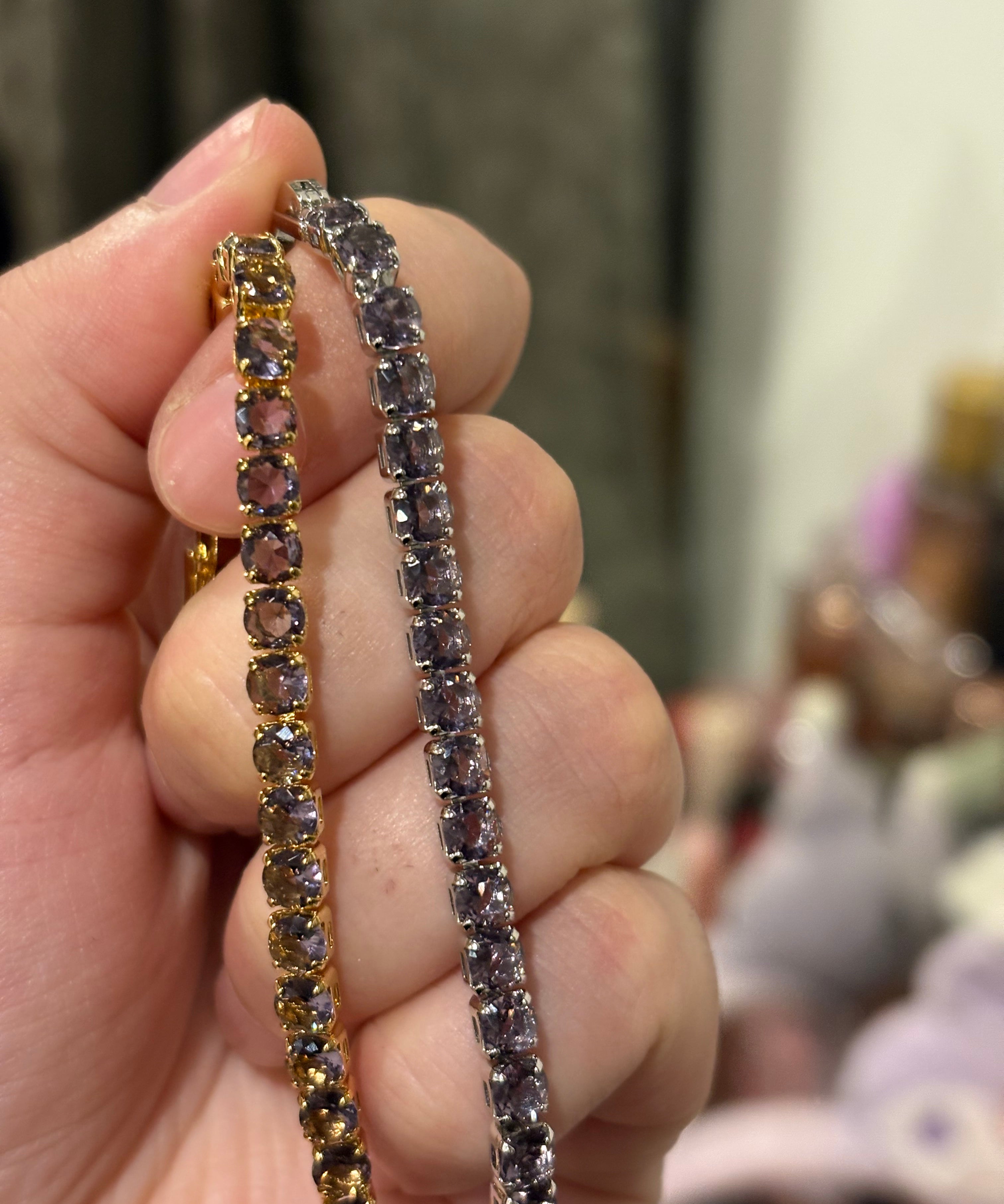 Aura tennis bracelet(purple)