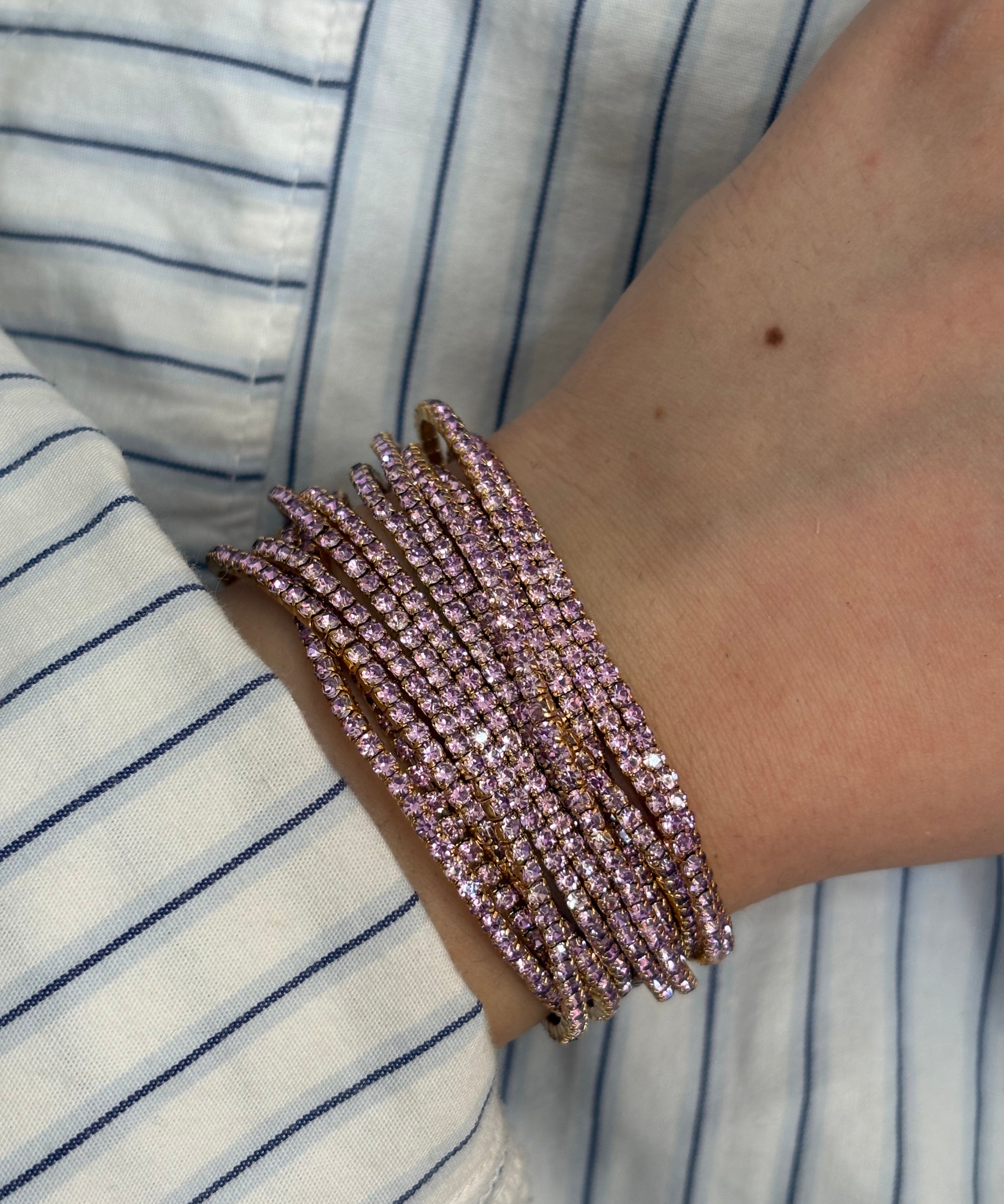 Lavender stretchable bracelet