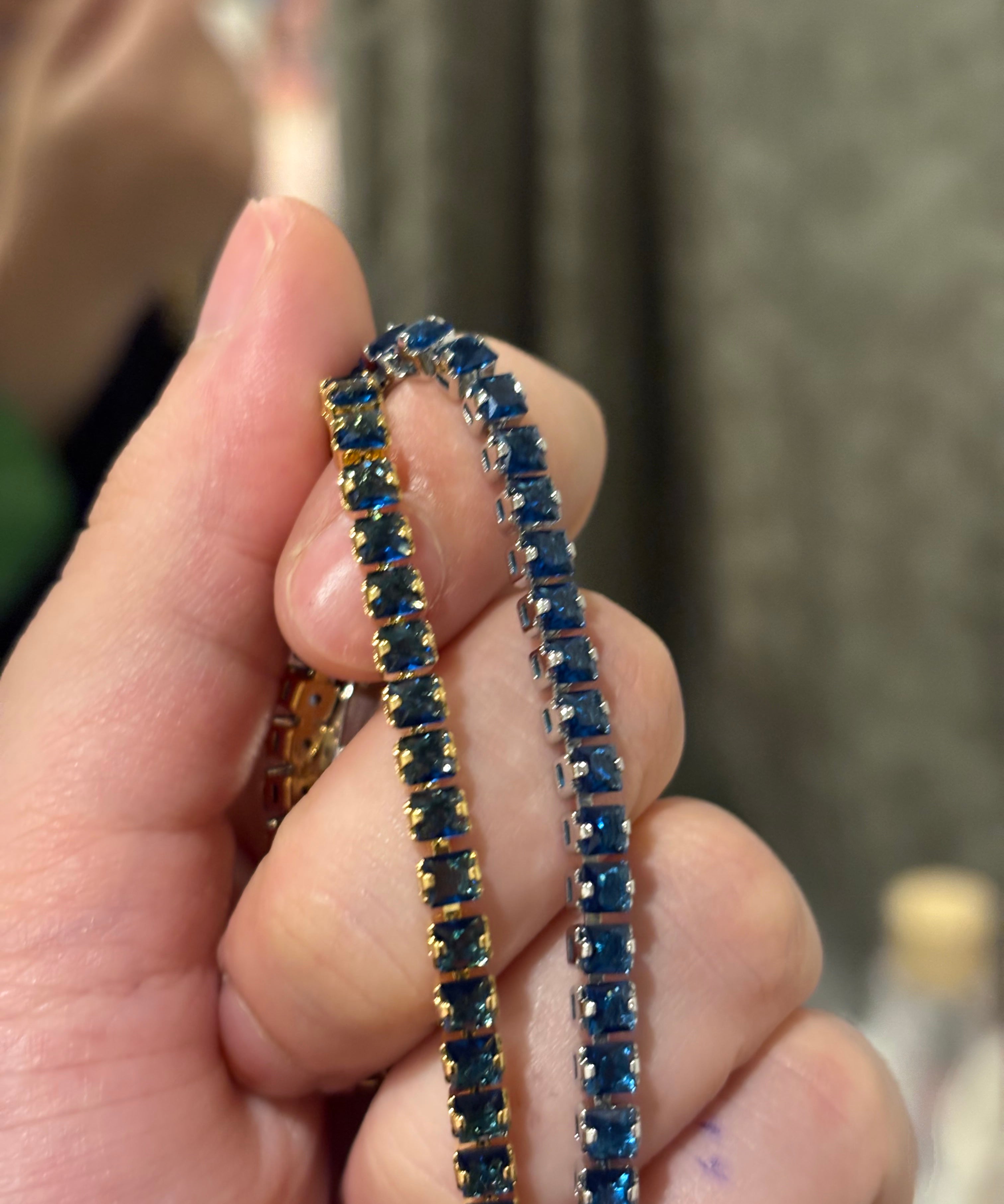Vera tennis bracelet(blue)