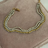 3 layered tennis bracelet