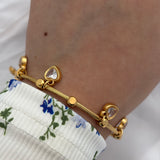 Heart charm bracelet