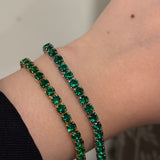 Aura tennis bracelet(emerald)
