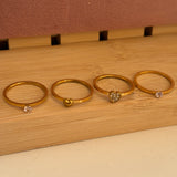 Hearts ring set
