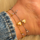 Heart charm anklet (1pc)