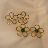 Floral earrings