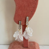 Rhinestone shell earring