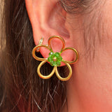 Floral earrings