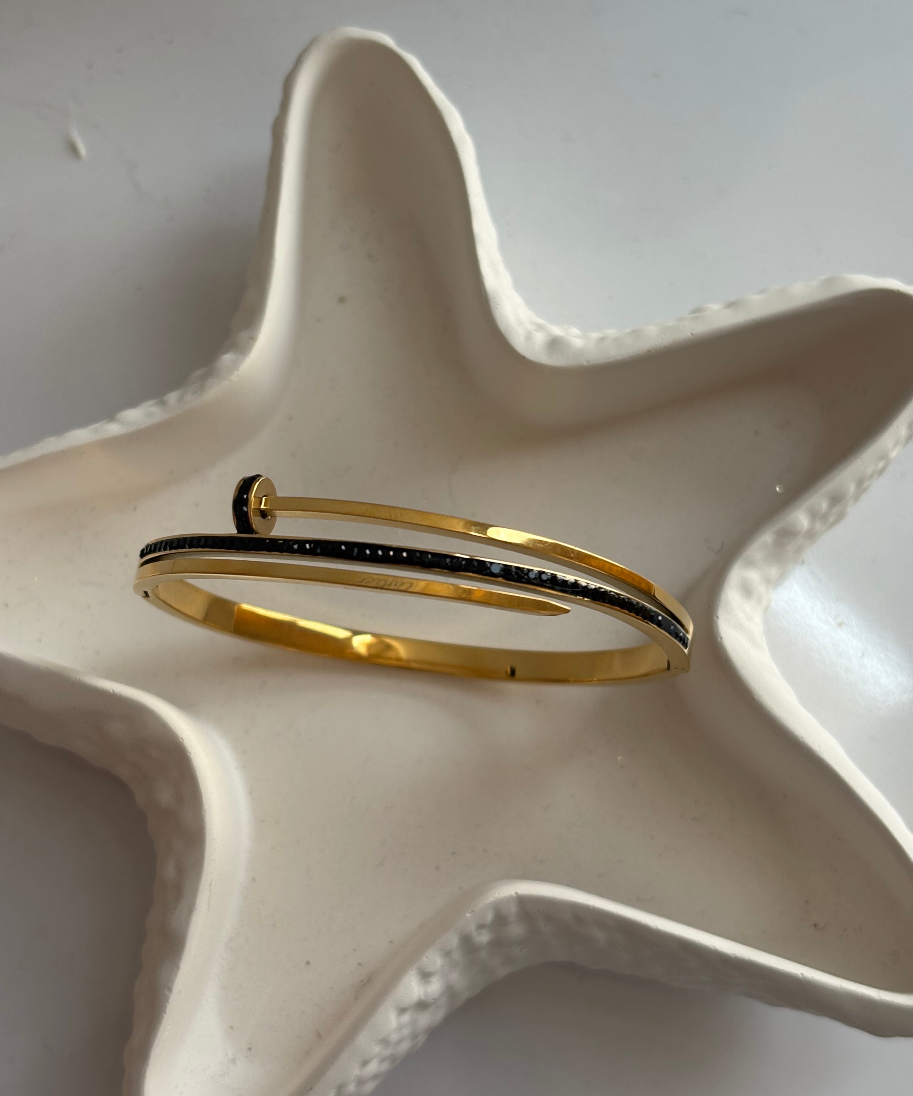 Black nail bracelet(baby size)