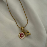 Bee charm necklace