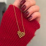 Bead heart necklace