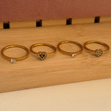 Hearts ring set