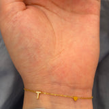 Minimal initial bracelet