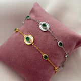 Emerald bracelet