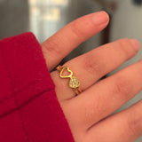 Duo Heart ring