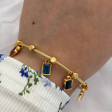 Square charm bracelet