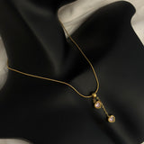 Heart drop necklace