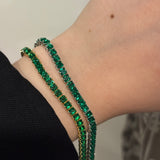 Vera tennis bracelet(emerald)