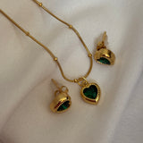 Crystal heart set
