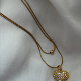 Hearts layered necklace