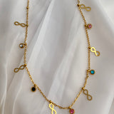 Infinity charm necklace