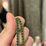 Vibe tennis bracelet(emerald)
