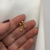2 stone stud (ball back)