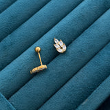 Leaves stud (ball back)