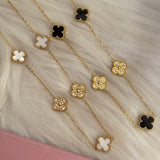 Clover studded necklace