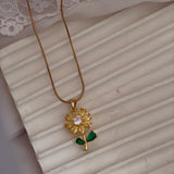 Sunflower necklace
