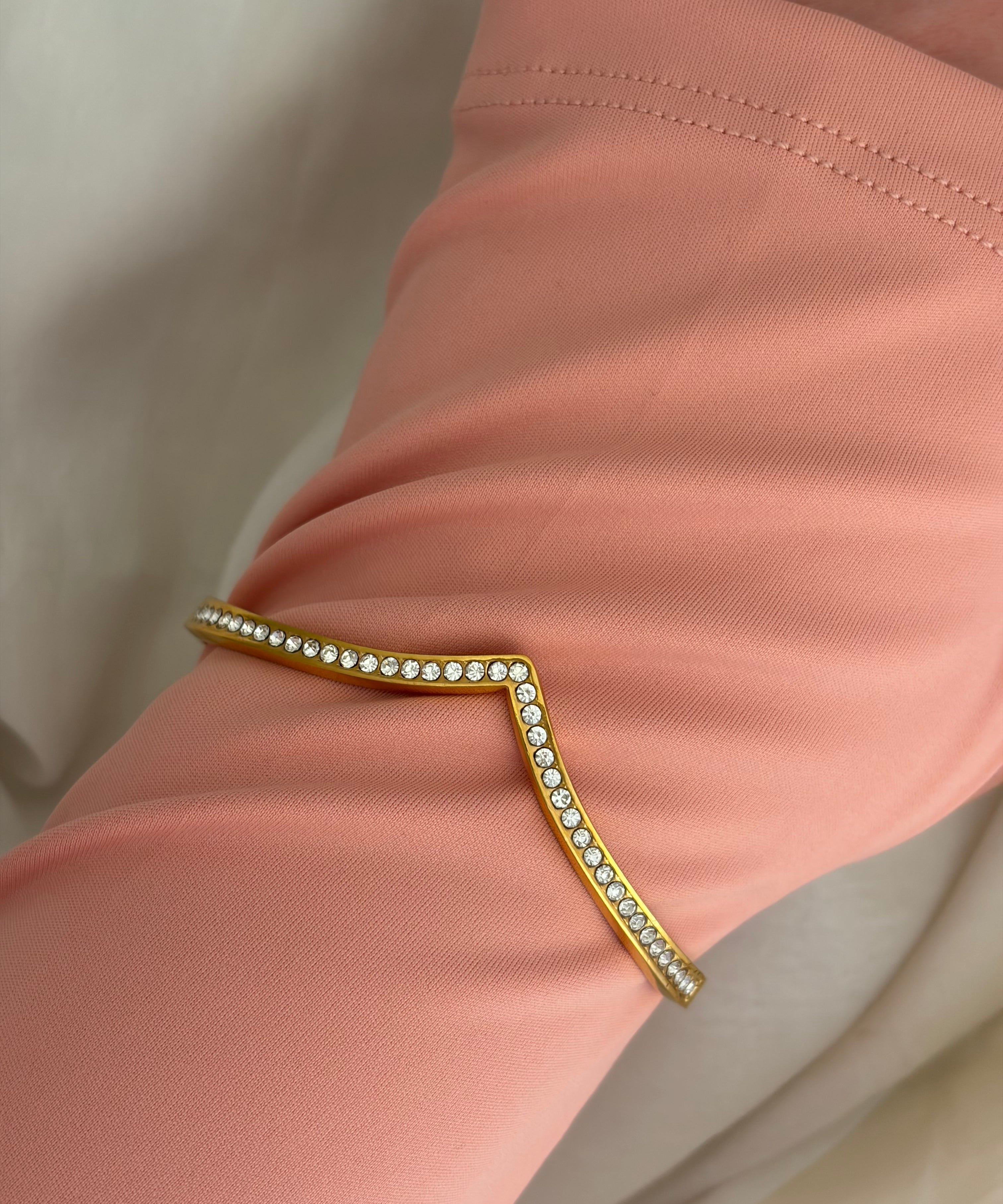 V studded bracelet