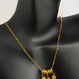 Rose charm necklace