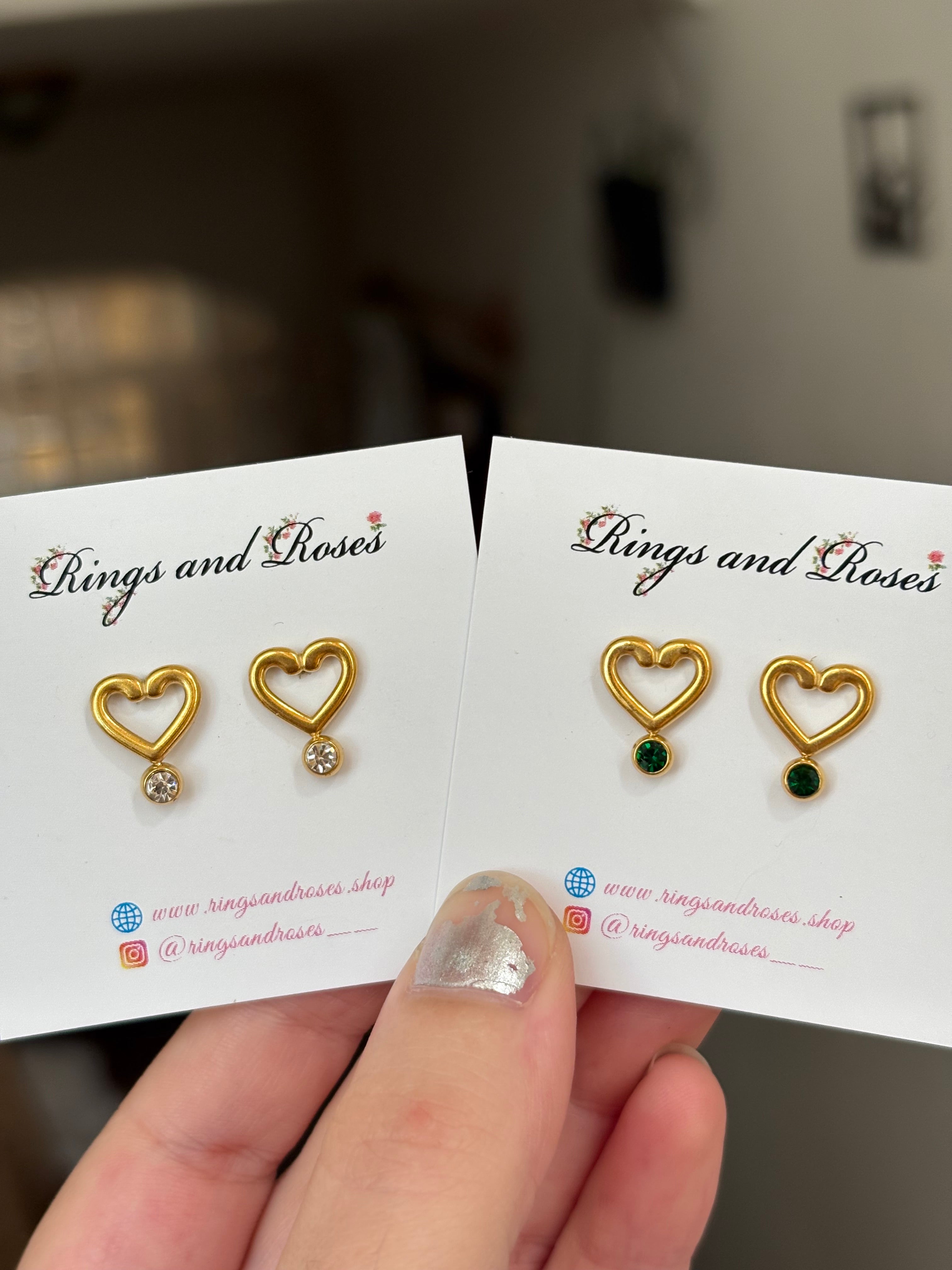 Heart stud