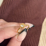 Minimal heart ring