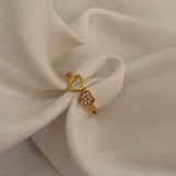 Duo Heart ring