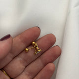 Butterfly stud (ball back)