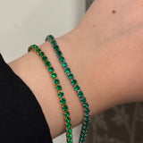 Vibe tennis bracelet(emerald)